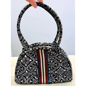 VTG. Vera Bradley ~ Quilted Shoulder Bag Purse ~ Retired Barcelona Pattern~Clasp